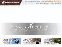 Tablet Screenshot of mooseriveroutpost.net